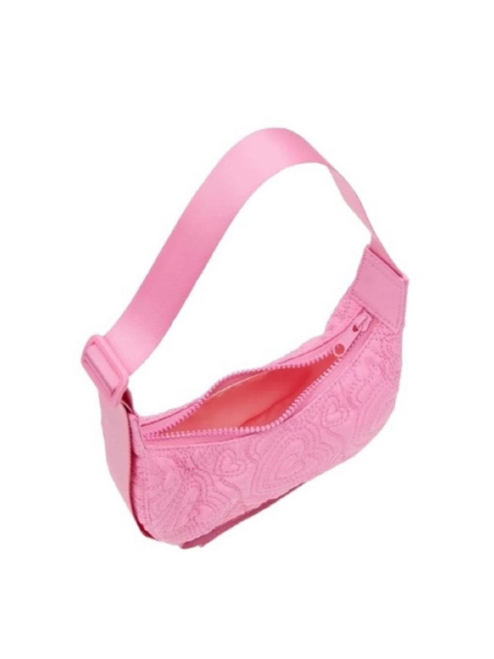 Embroidery Heart Mini Hobo Crossbody Handbag - Picture 13 of 13